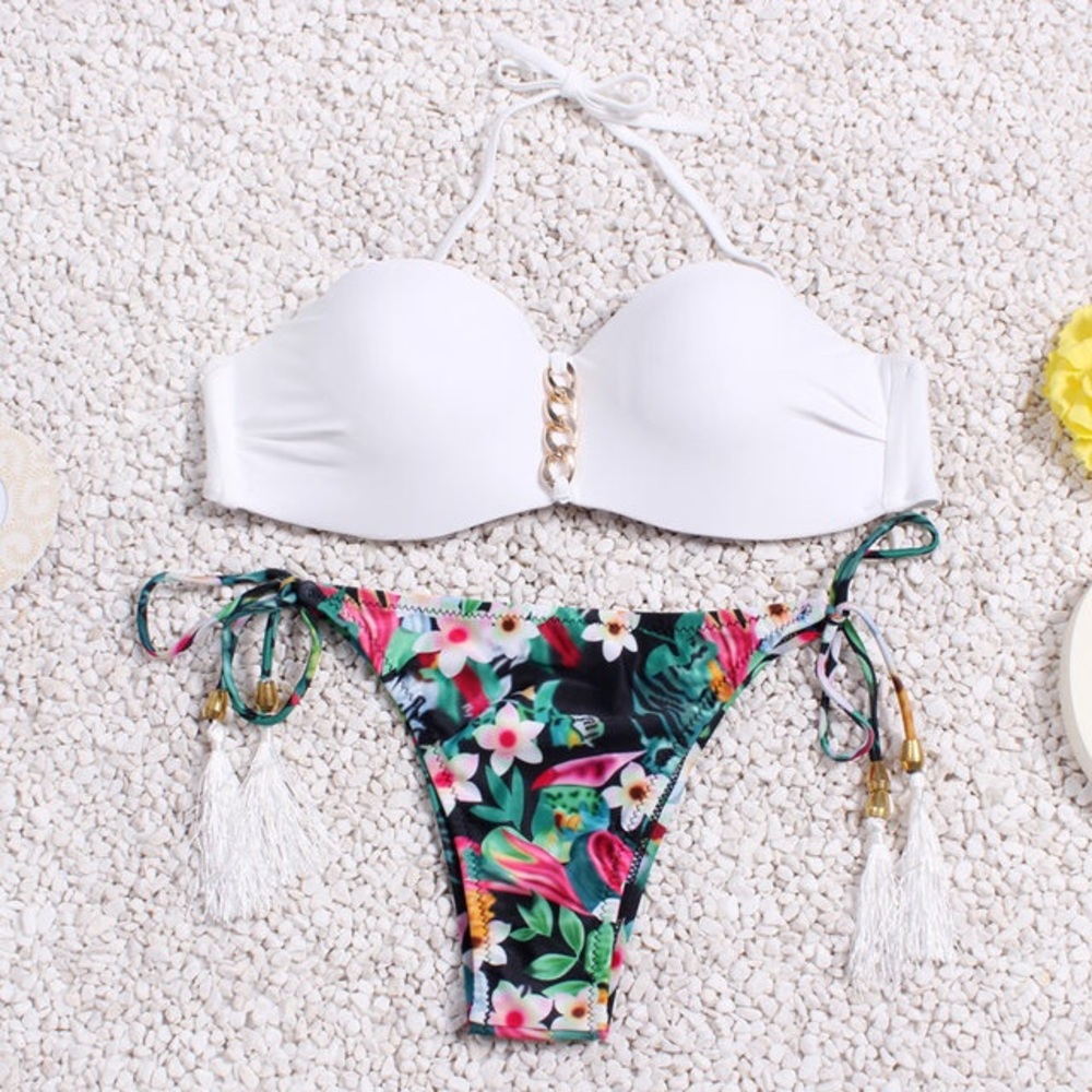 New floral two piece bikini!!